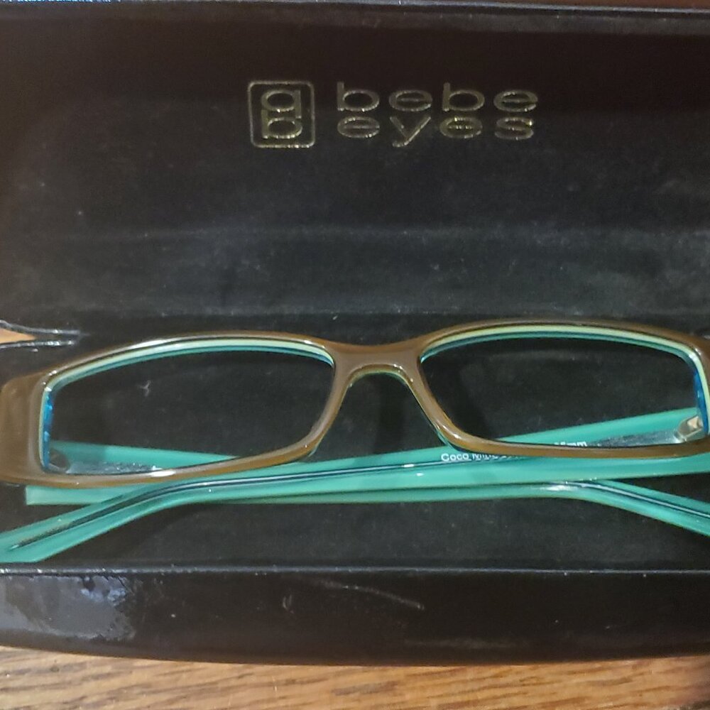 Bebe eyes glasses cool fresh mint brown eyeglasses